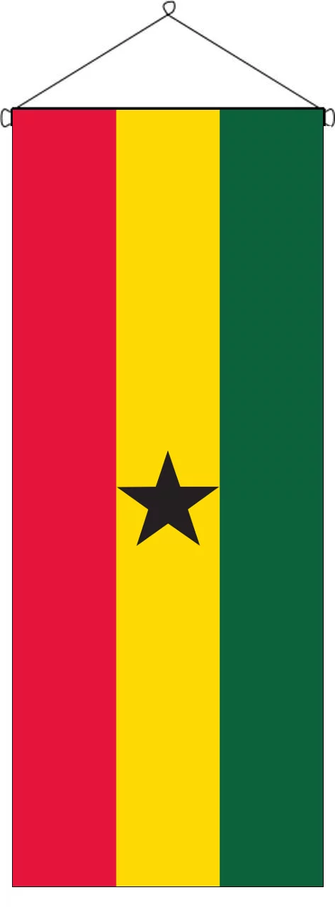 Flaggenbanner Ghana