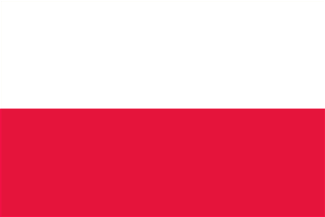 Flagge Polen 80 g/m² ca. 30 x 45 cm