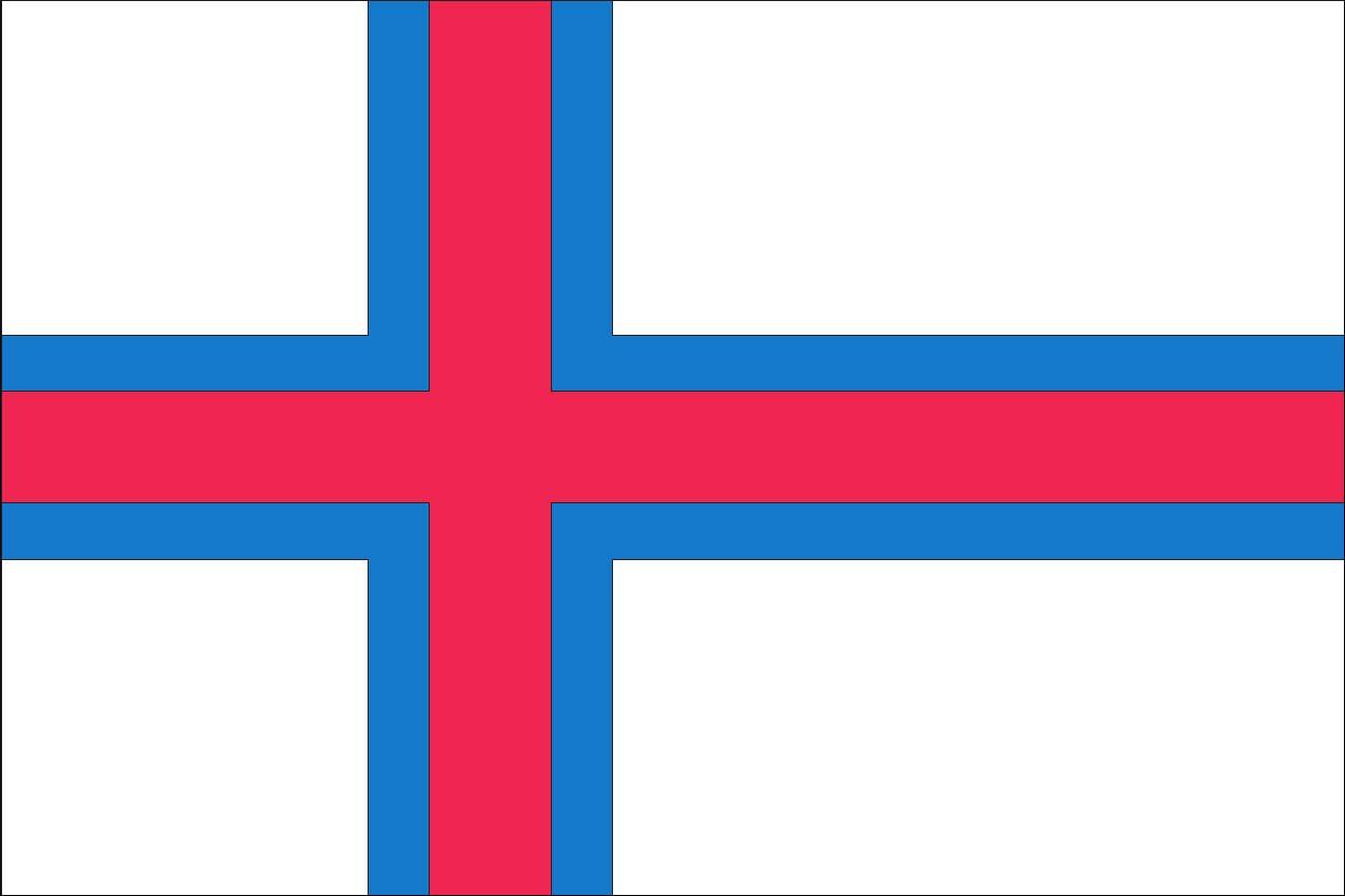 Flagge Färöer Inseln 80 g/m²