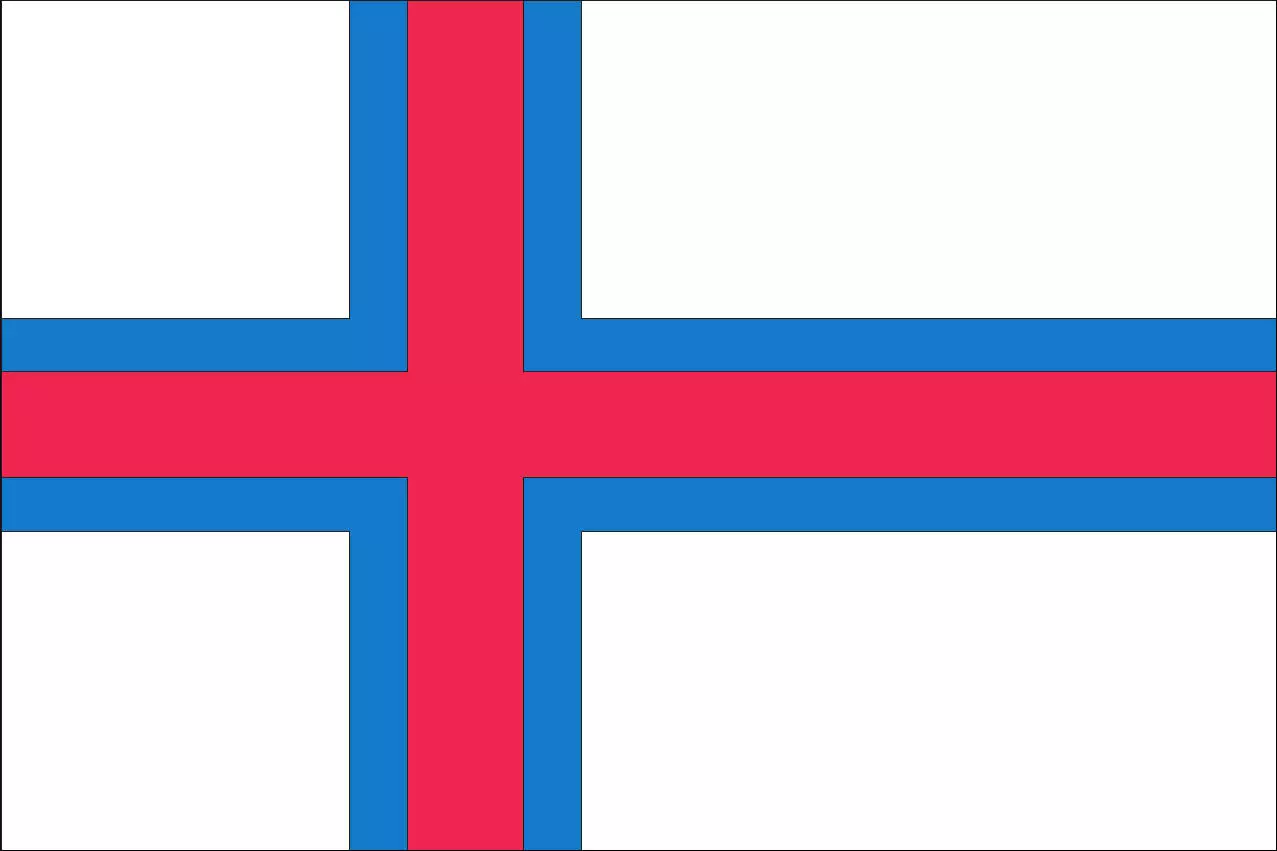 Flagge Färöer Inseln