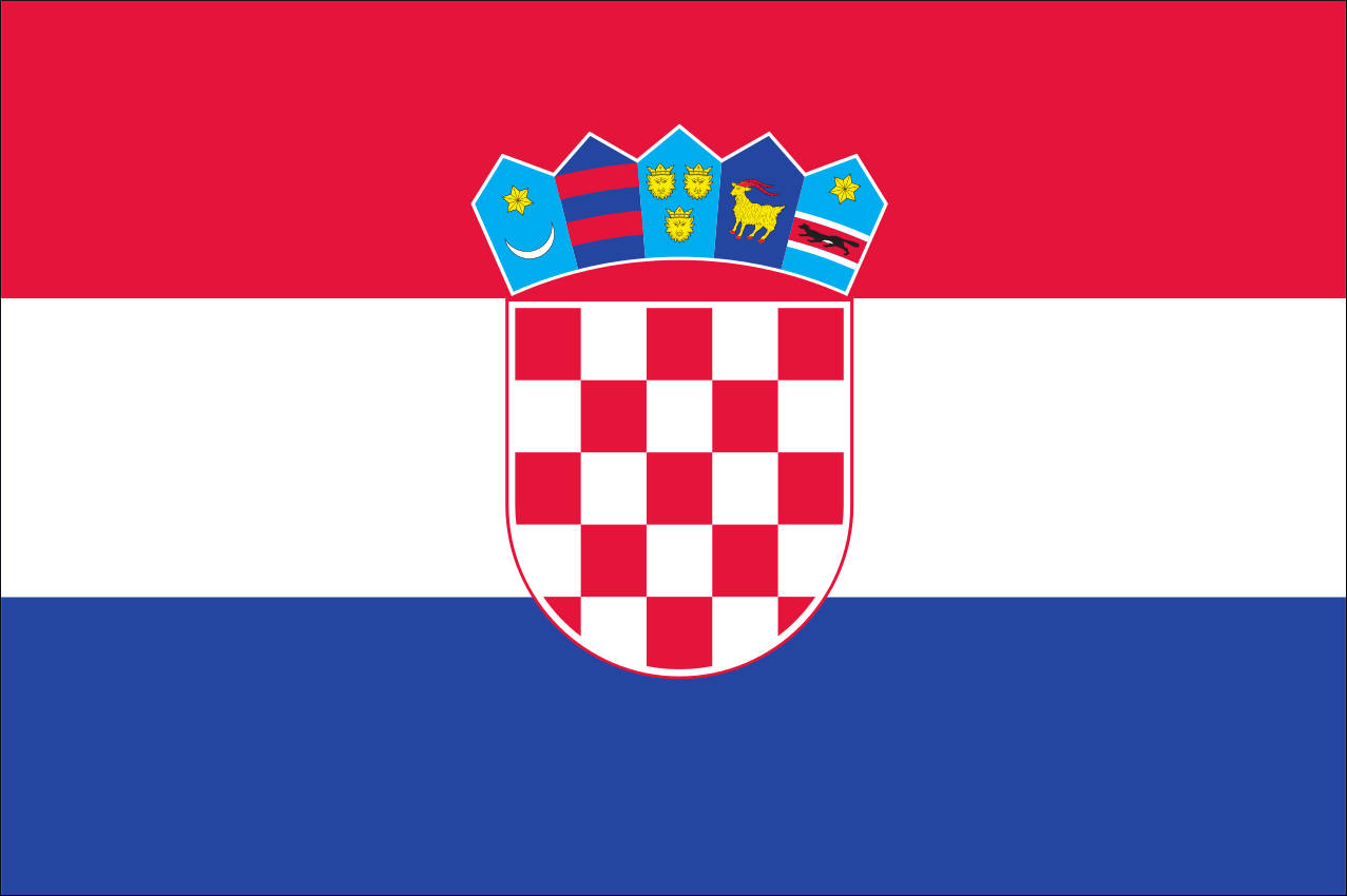 Tischflagge Kroatien