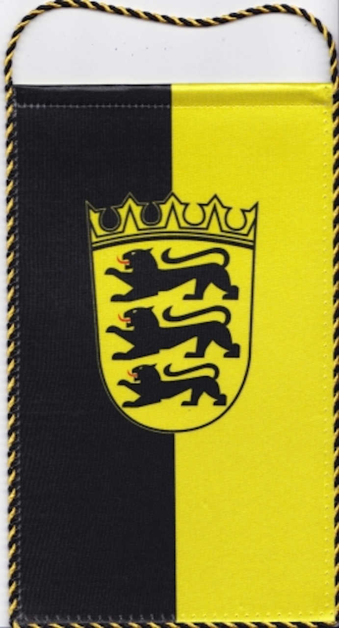 Tischbanner Baden-Württemberg mit Wappen Foto