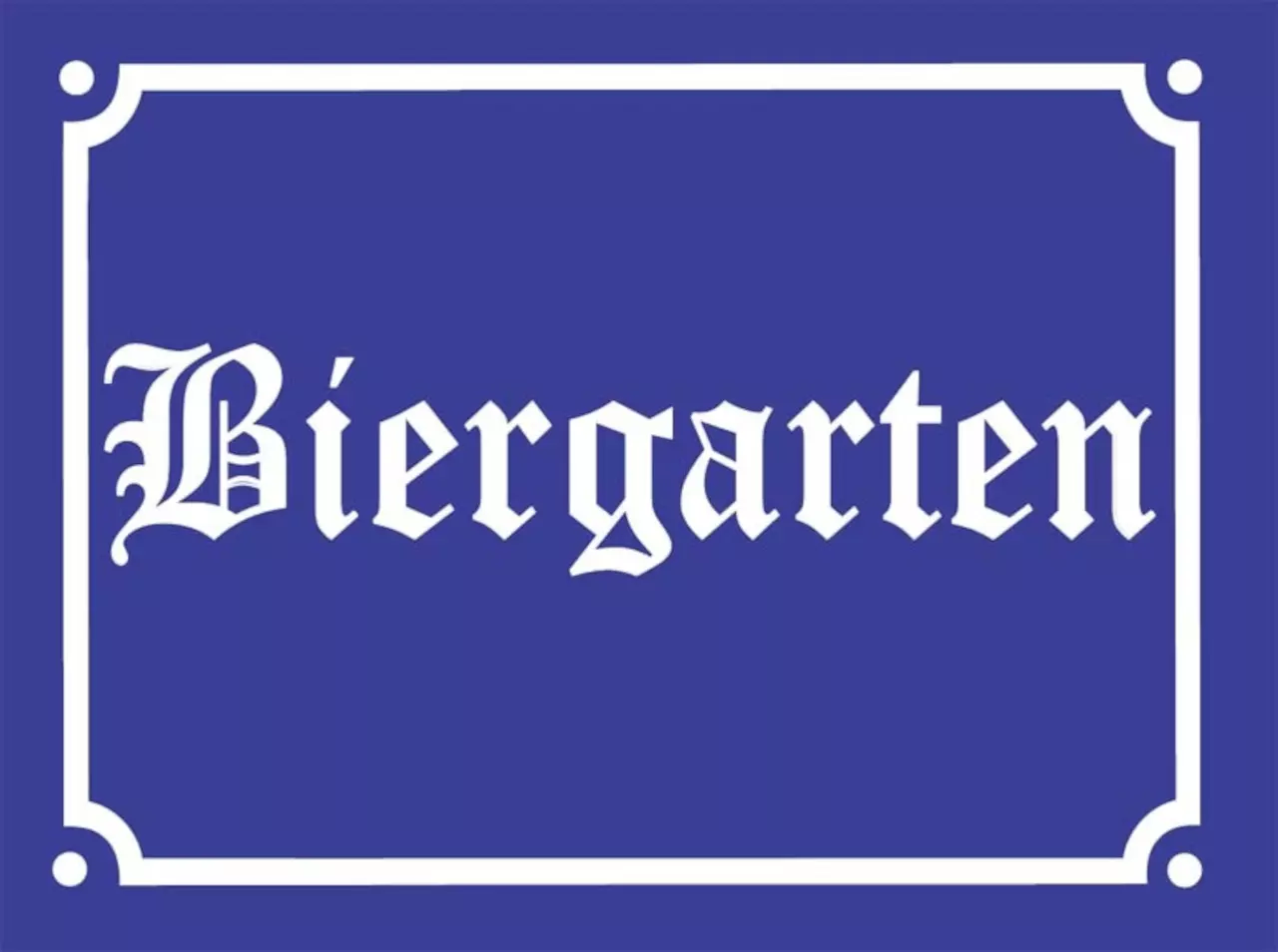 Biergarten Flagge