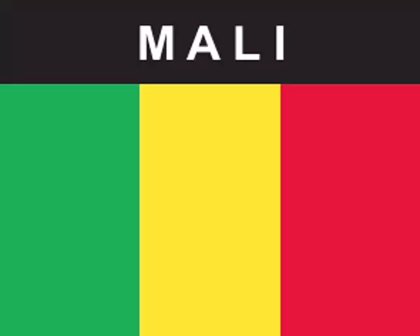 Flaggenaufkleber Mali