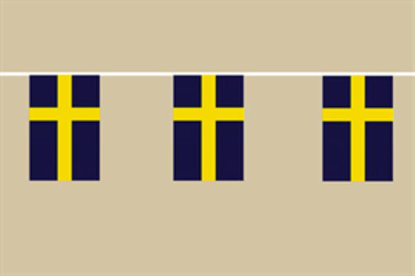 Flaggenkette Schweden