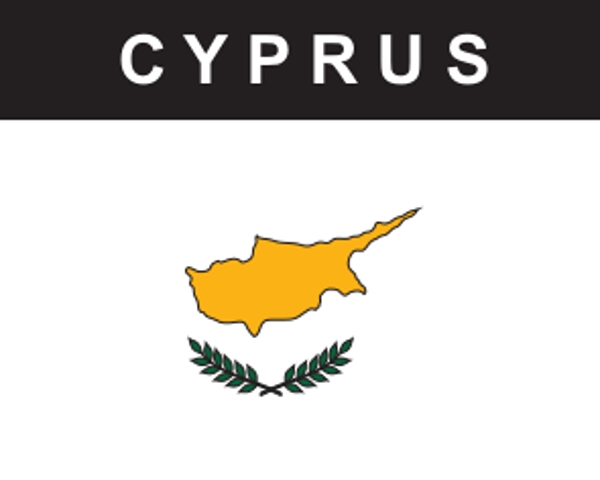 Flaggenaufkleber Zypern