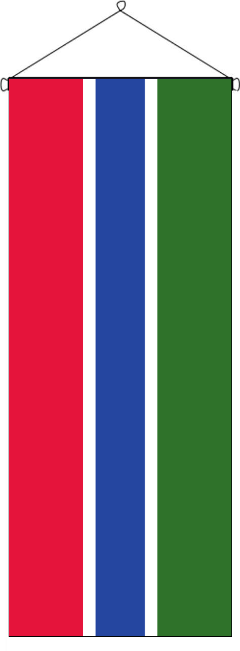 Flaggenbanner Gambia