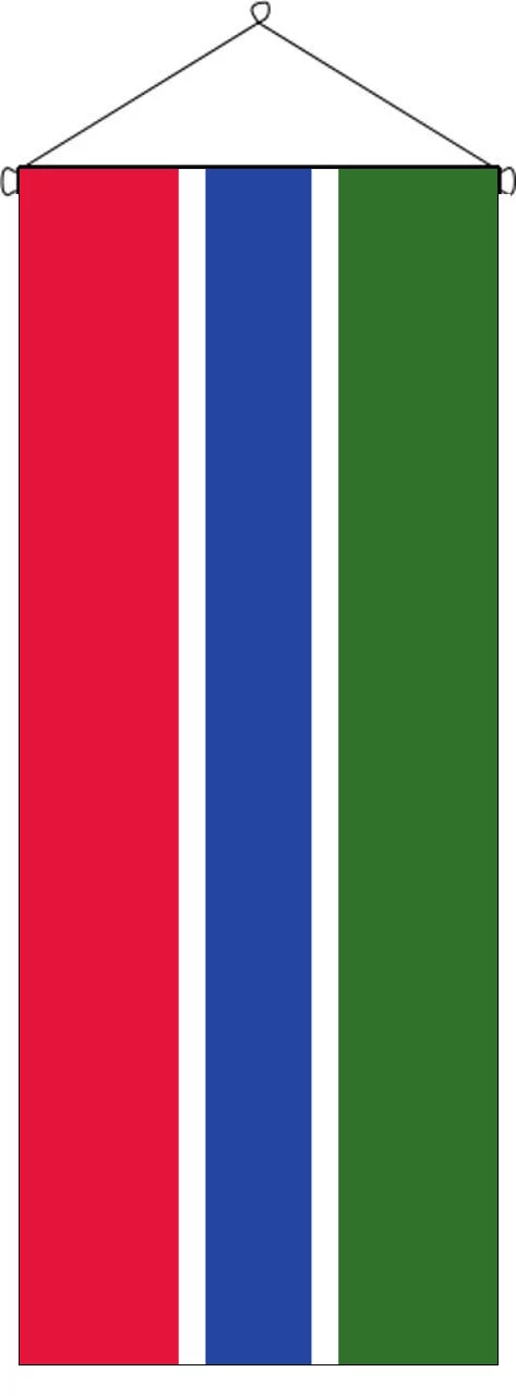 Flaggenbanner Gambia