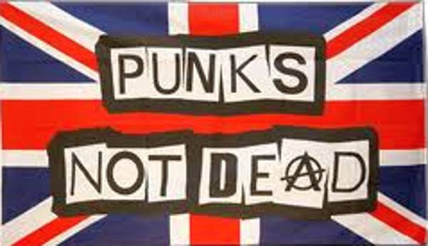 Flagge Punk's not dead 80 g/m²