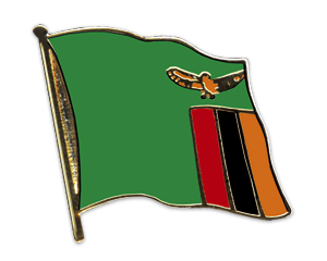 Flaggenpin Sambia
