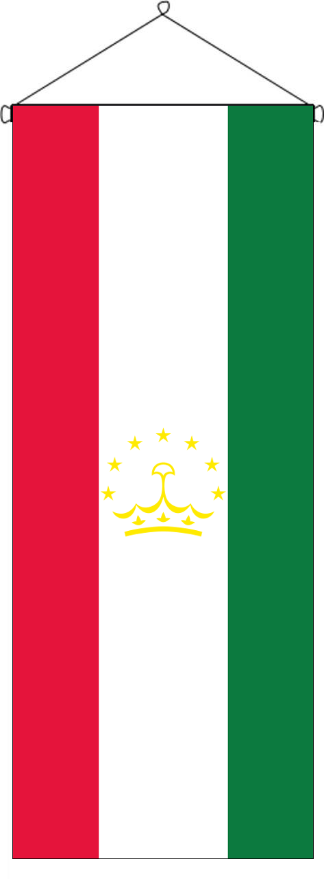 Flaggenbanner Tadschikistan