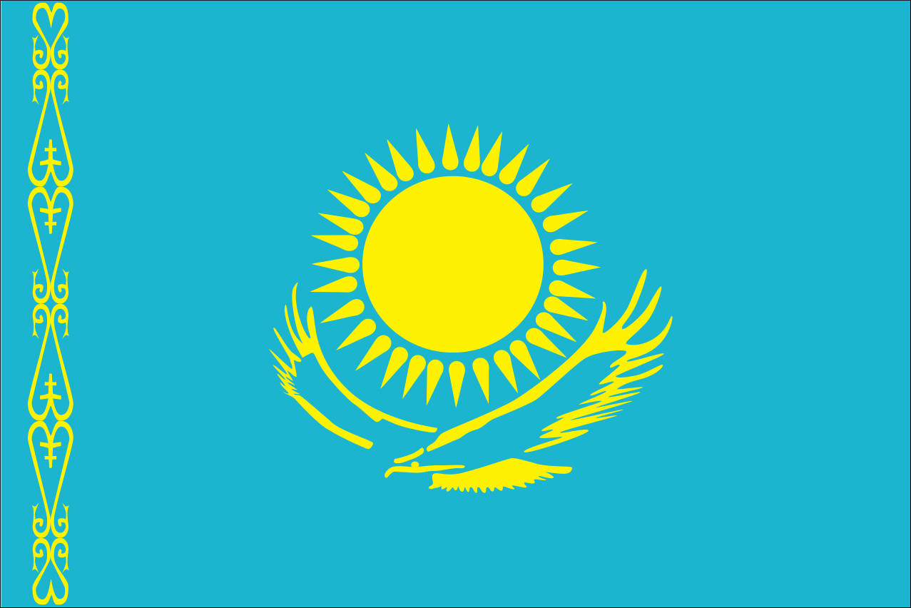 Flagge Kasachstan 80 g/m²