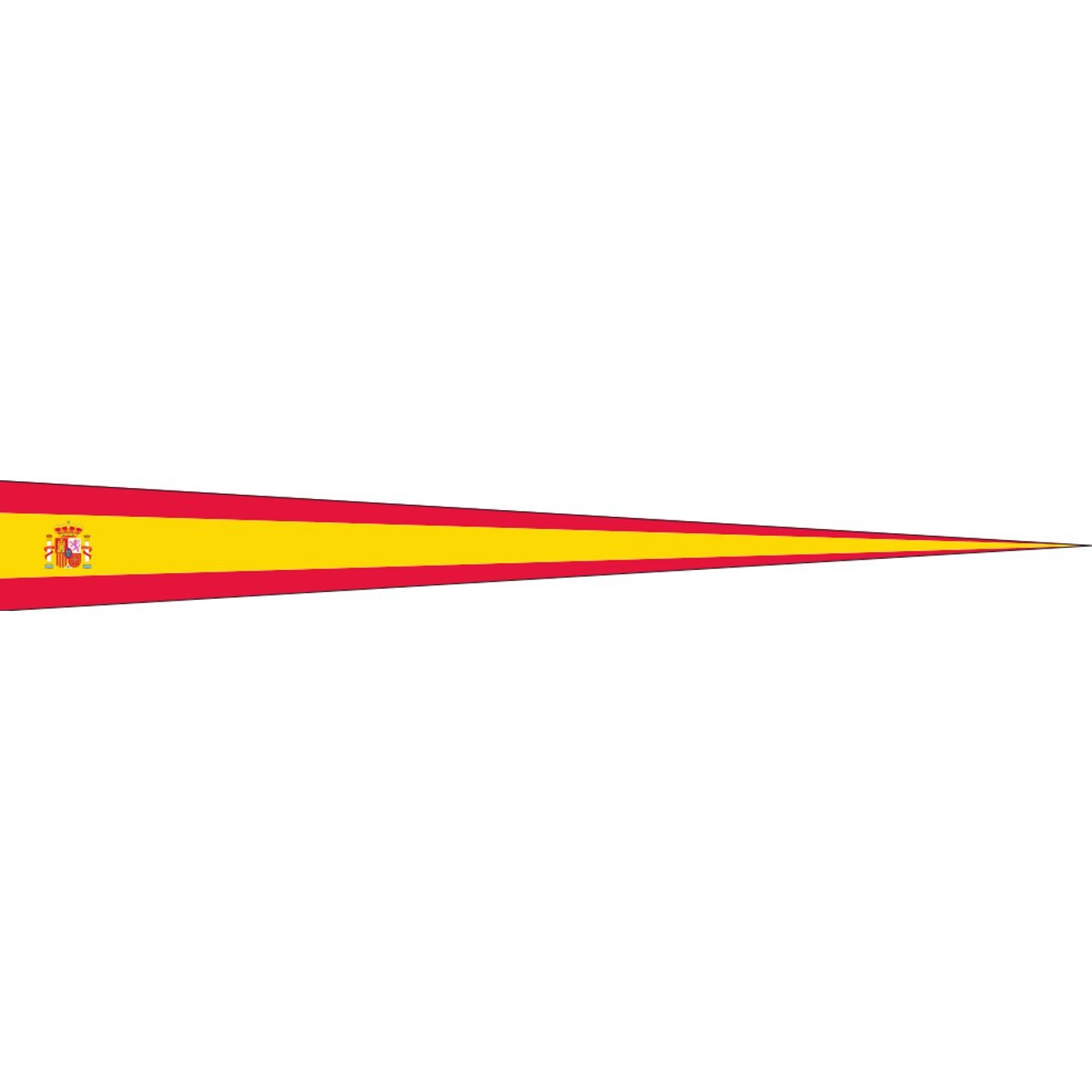 Wimpel Spanien mit Wappen