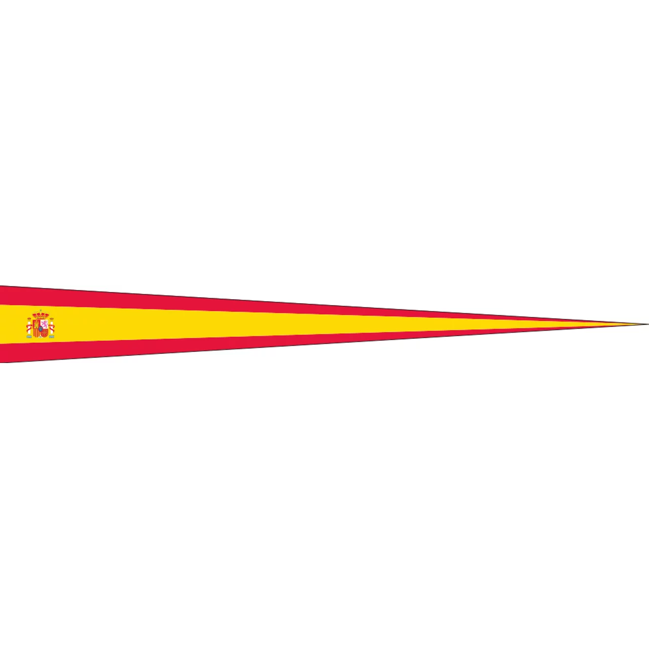 Wimpel Spanien mit Wappen