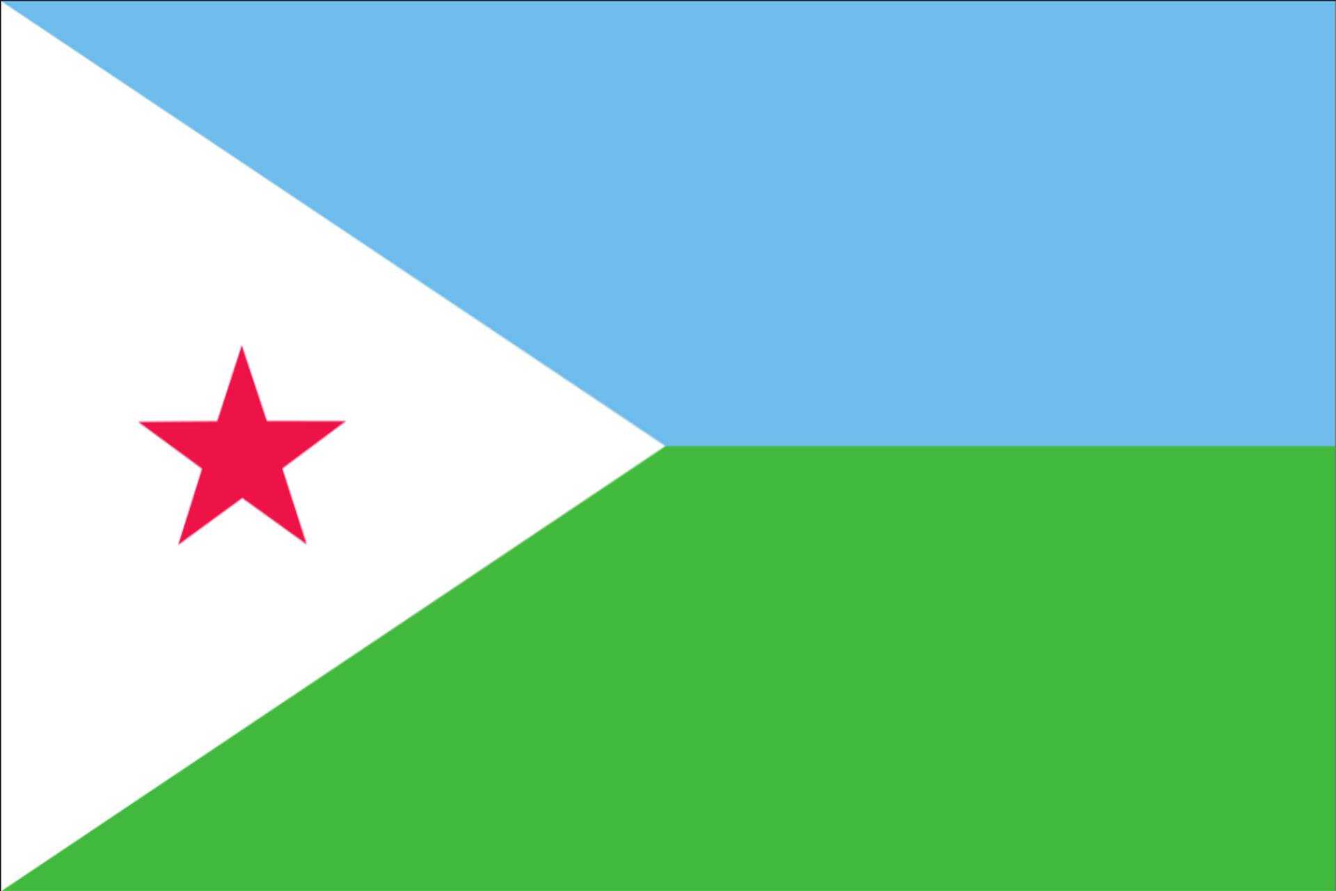 Flagge Dschibuti 80 g/m²