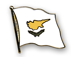 Flaggenpin Zypern