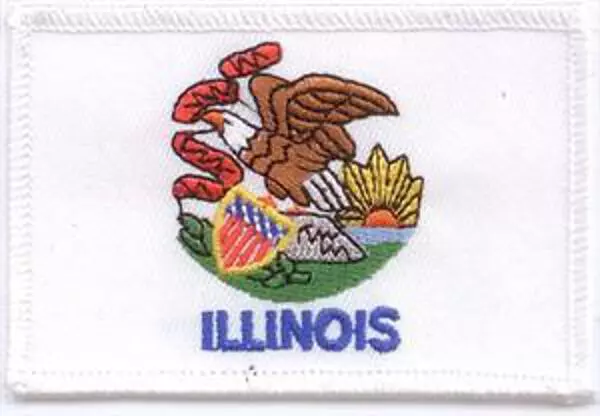 Flaggenaufnäher Illinois