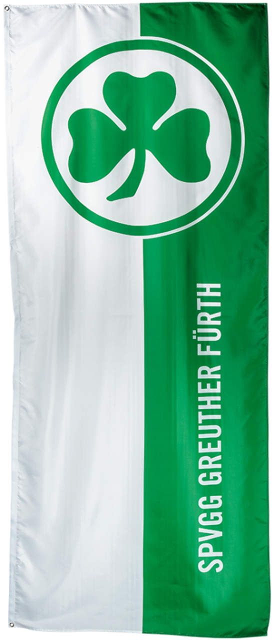 Greuther Fürth Flagge Kleeblatt Hochformat