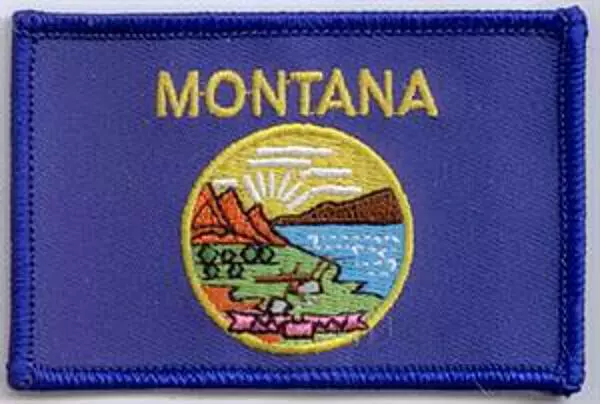 Flaggenaufnäher Montana