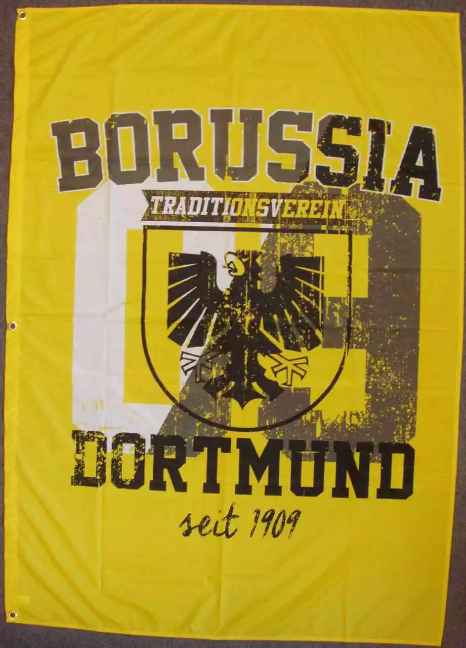 Borussia Dortmund Hissflagge mit Stadtwappen