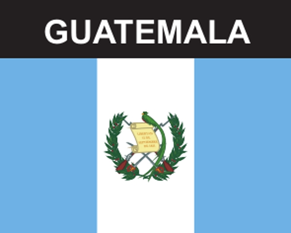 Flaggenaufkleber Guatemala