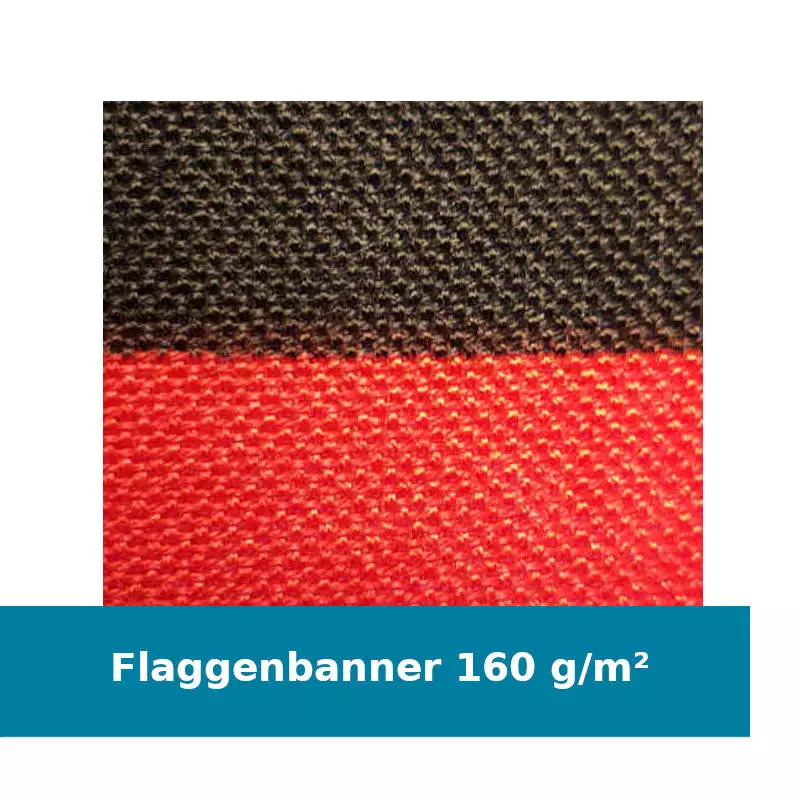 flaggenmeer Kategorie Flaggenbanner Polyesterwebware 160 g/m²