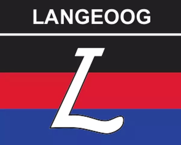 Flaggenaufkleber Langeoog