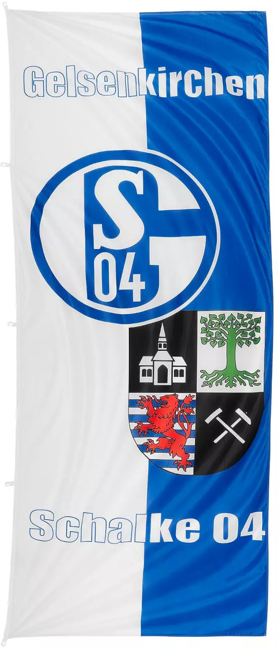 FC Schalke 04 GE Fahne Hochformat