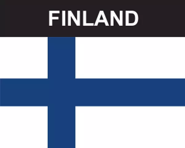 Flaggenaufkleber Finnland