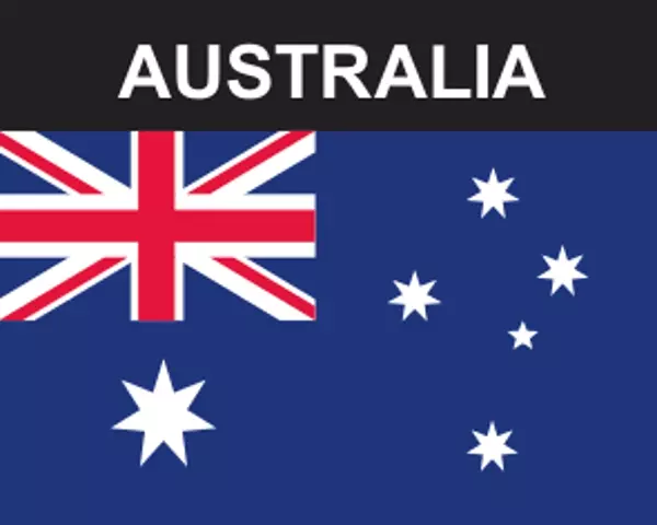 Flaggenaufkleber Australien
