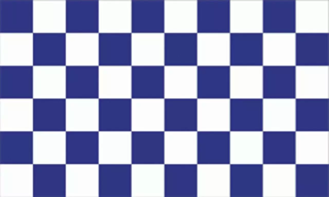 Flagge Karo Blau Weiß