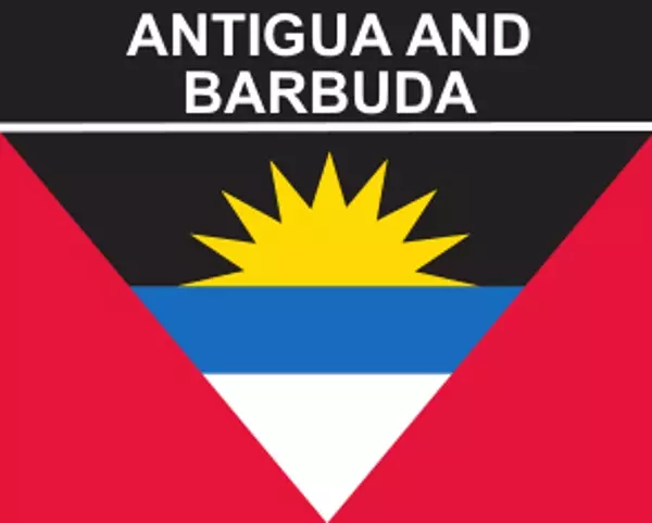 Flaggenaufkleber Antigua und Barbuda