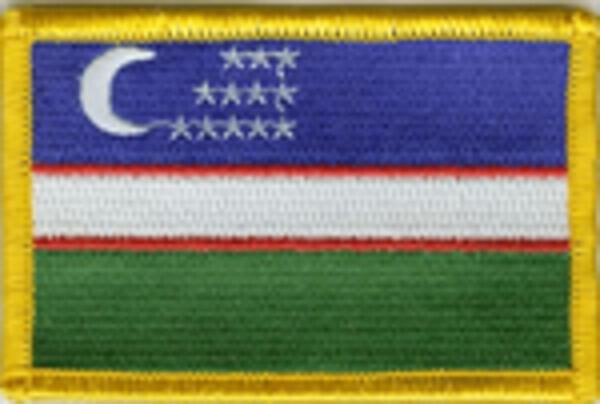 Flaggenaufnäher Usbekistan