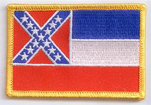 Flaggenaufnäher Mississippi