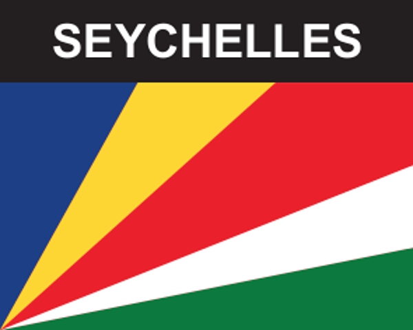 Flaggenaufkleber Seychellen