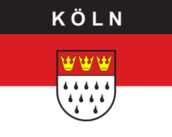 Flaggenaufkleber Köln