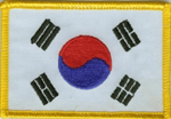 Flaggenaufnäher Südkorea