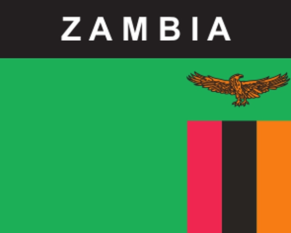 Flaggenaufkleber Sambia