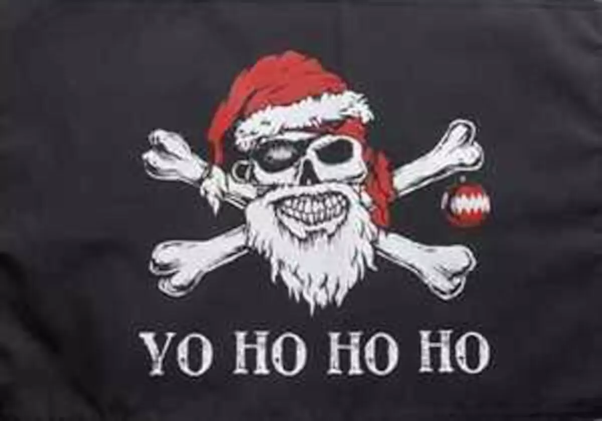 Flagge Pirat Weihnachten