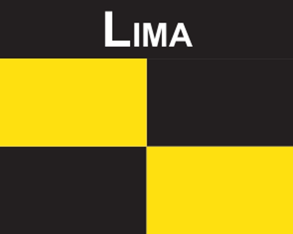 Flaggenaufkleber Lima