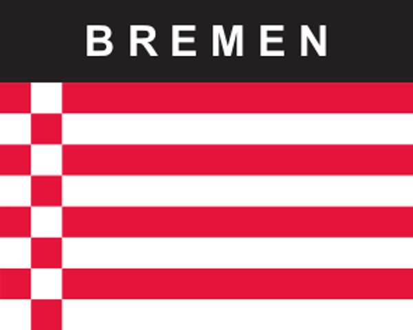 Flaggenaufkleber Bremen