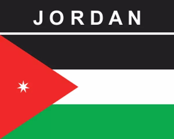 Flaggenaufkleber Jordan