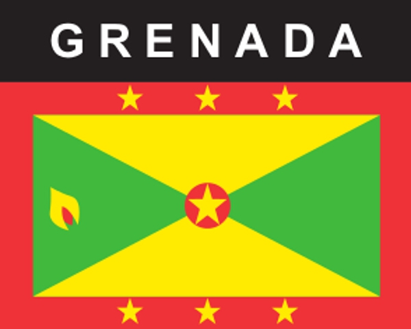Flaggenaufkleber Grenada