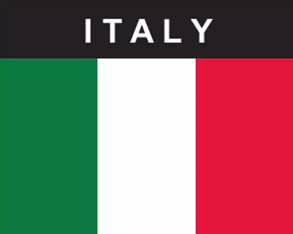 Flaggenaufkleber Italien