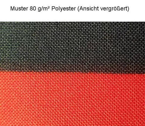 Muster eines Flaggenstoffes aus Polyester 80 g/m²