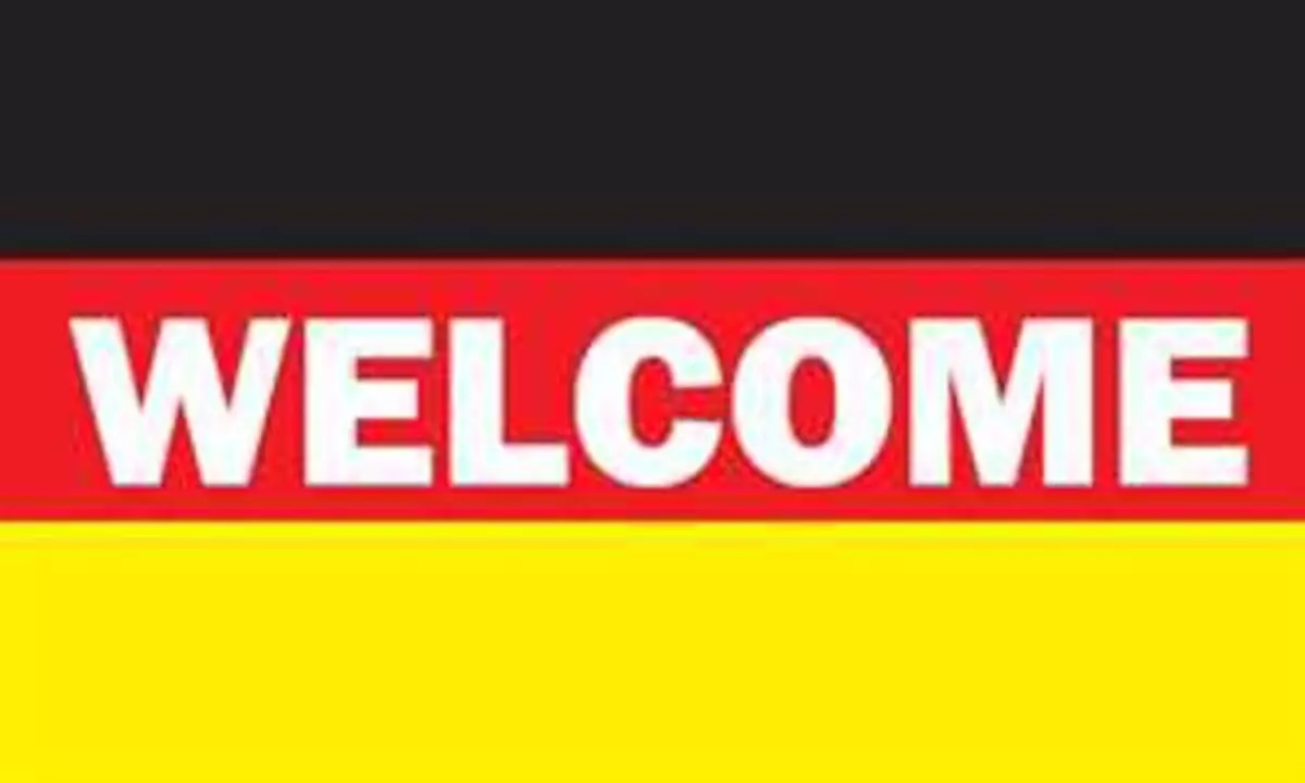 Flagge Welcome Deutschland