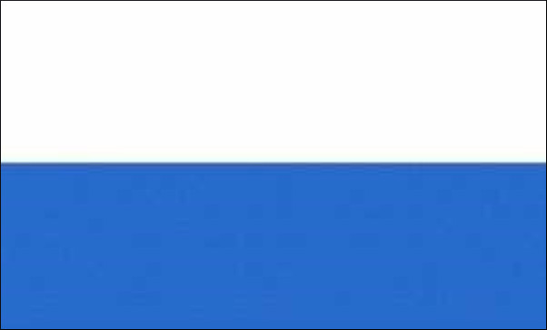 Flagge Weiß Blau 80 g/m² ca. 30 x 45 cm