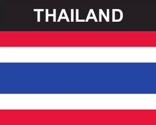 Flaggenaufkleber Thailand