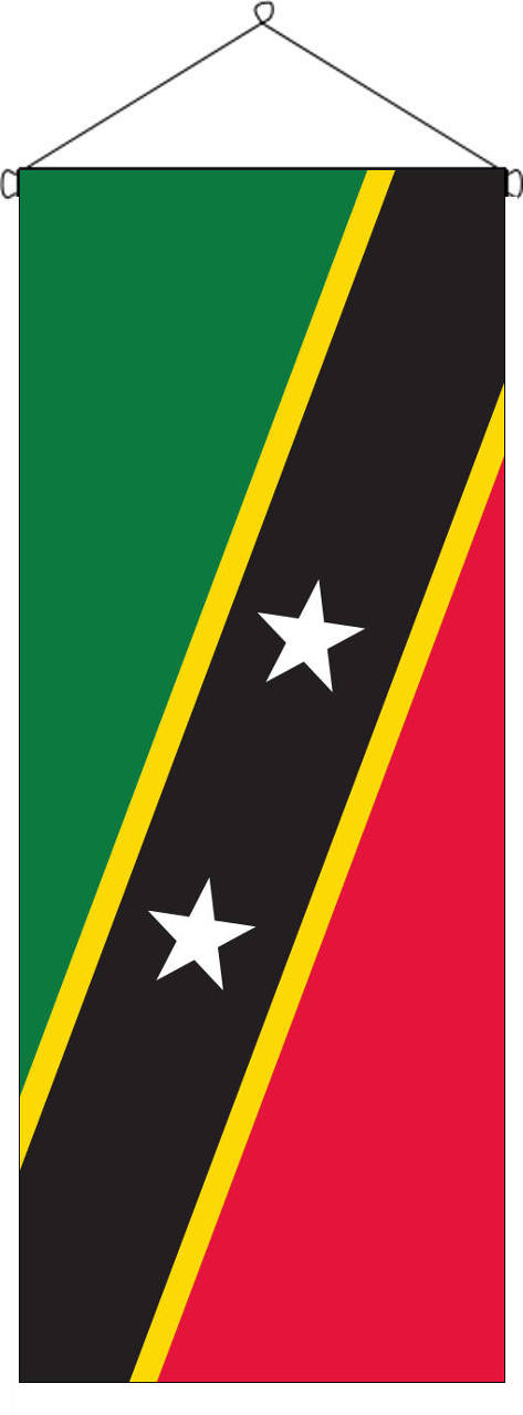 Flaggenbanner St. Kitts und Nevis