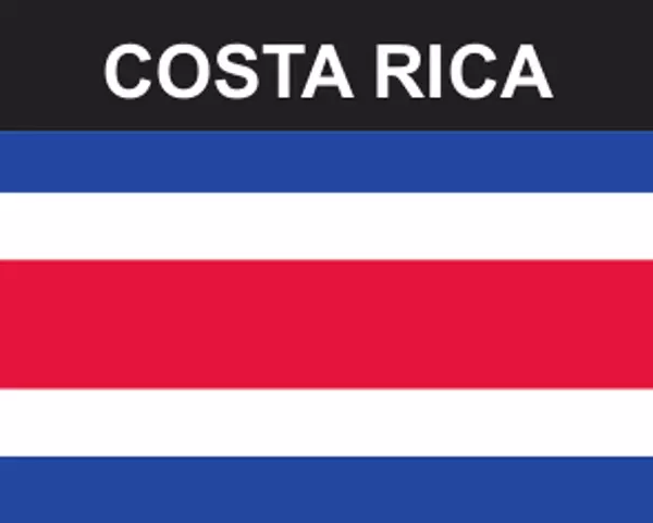 Flaggenaufkleber Costa Rica